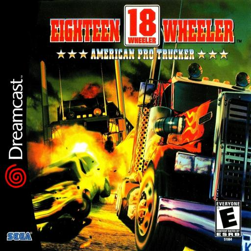 18 Wheeler American Pro Trucker box art for Sega Dreamcast